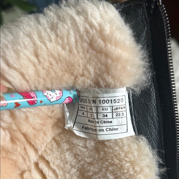 UGG Maddi Black Suede Winter Boots with Fur Trim - Picture 9 of 11